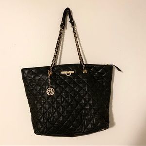 DKNY quilted leather tote